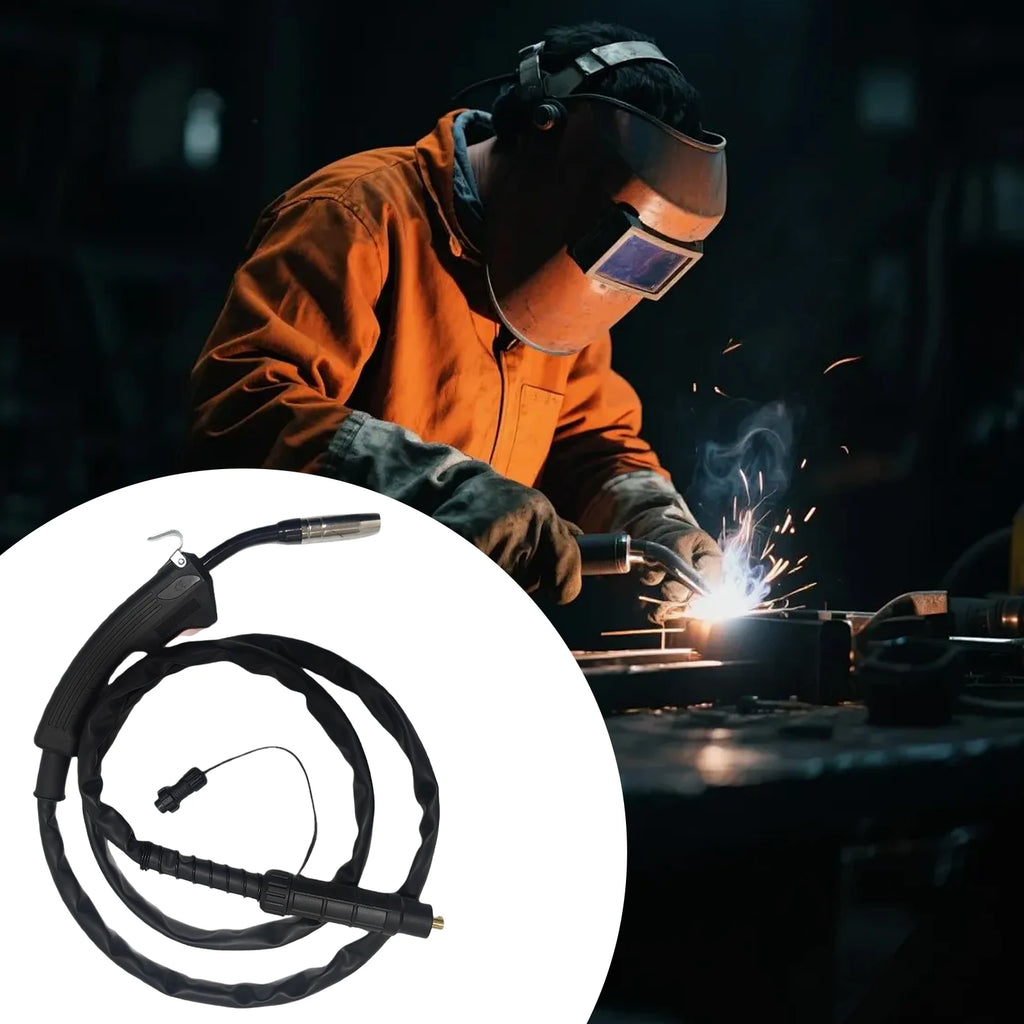 Semiautomatic F180 180A FLUX MIG Welding Gun 2M MIG Welding Gun Torch Stinger Small Welding Machine Flux Cored Wire Qme