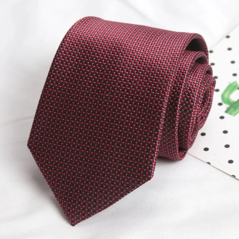 Design Wedding 8CM Men Tie Luxury Jacquard Striped Paisley Flower Neckties for Men Business Party Groom Collar Accessories Gift Qme A4
