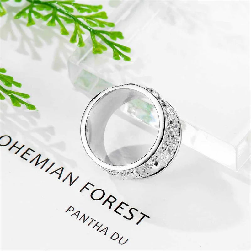 Animal Wholesale Retro Cute Small Elephant Shape Big Rings 925 Sterling Silver Color Finger Ring For Women Fashion Jewelry Qme