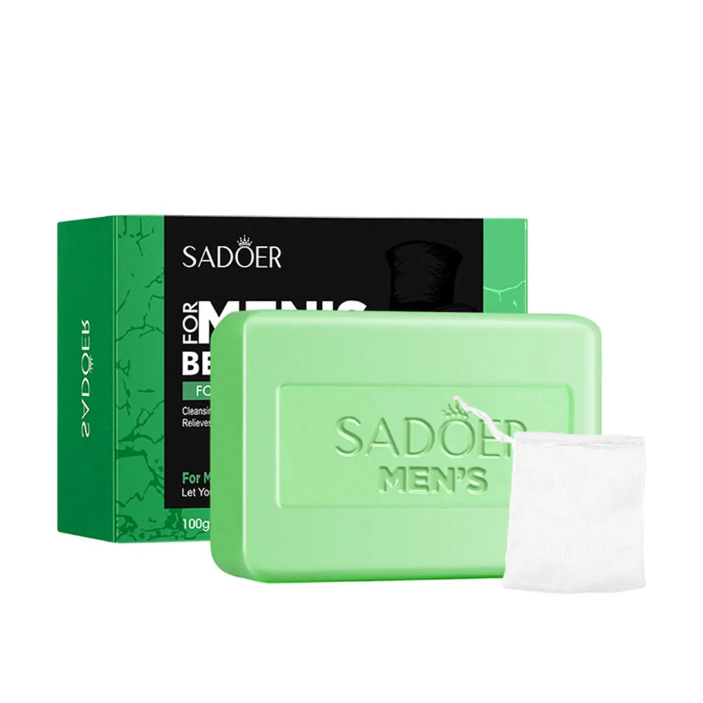 Men's Beard Cleaning Soap Witch Hazel Aloe Vera Moisturizing Deep Qme