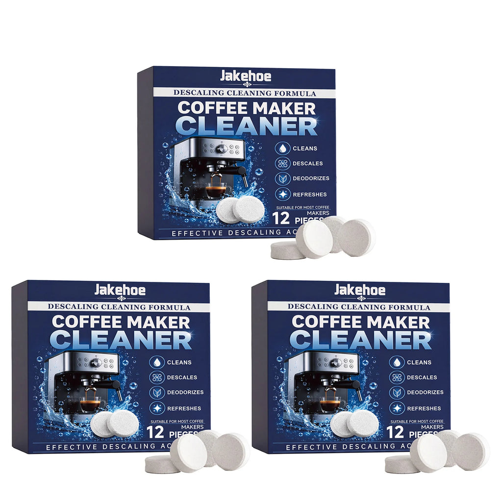 Coffee Maker Descaling Tablets Remove Dirt Restore Shiny Deodorize Maintain Stable Coffee Brewing Flavor Coffee Machines Cleaner Qme 3 x 12pcs Boxed