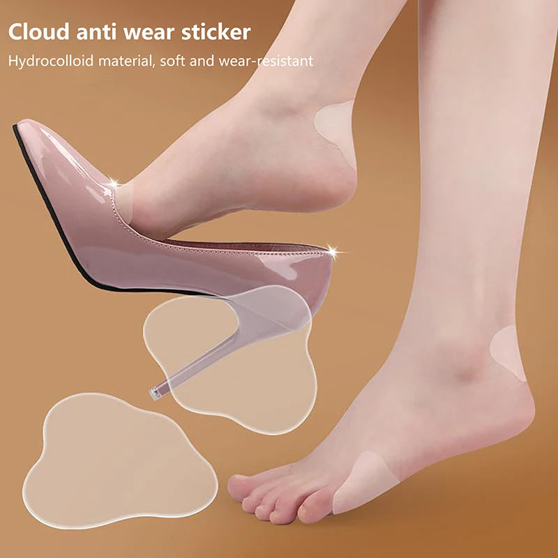 1Pair Board Invisible Transparent Anti-friction Heel Sticker Qme