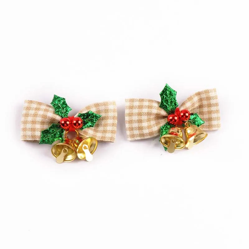 85-36mm Bow Shape Christmas Style Appliques For Clothing Hat Home Decorative Accessories Personalized Holiday Supplies cp3829 Qme 5pcs 54x36mm 1