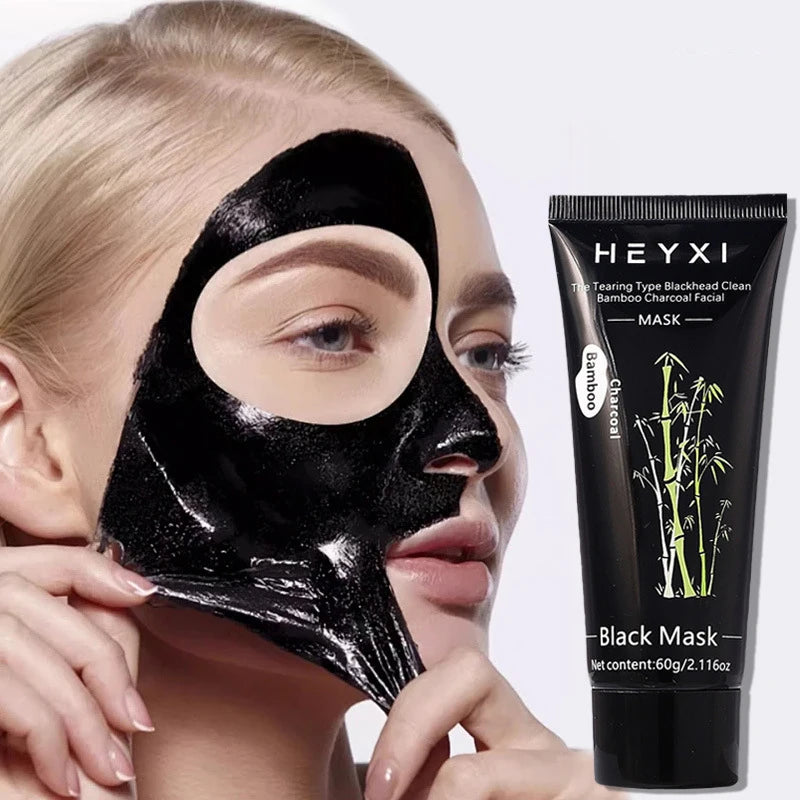 Bamboo Charcoal Tear Off Facial Mask Clean Skin Cool Control Oil Qme 1pcs
