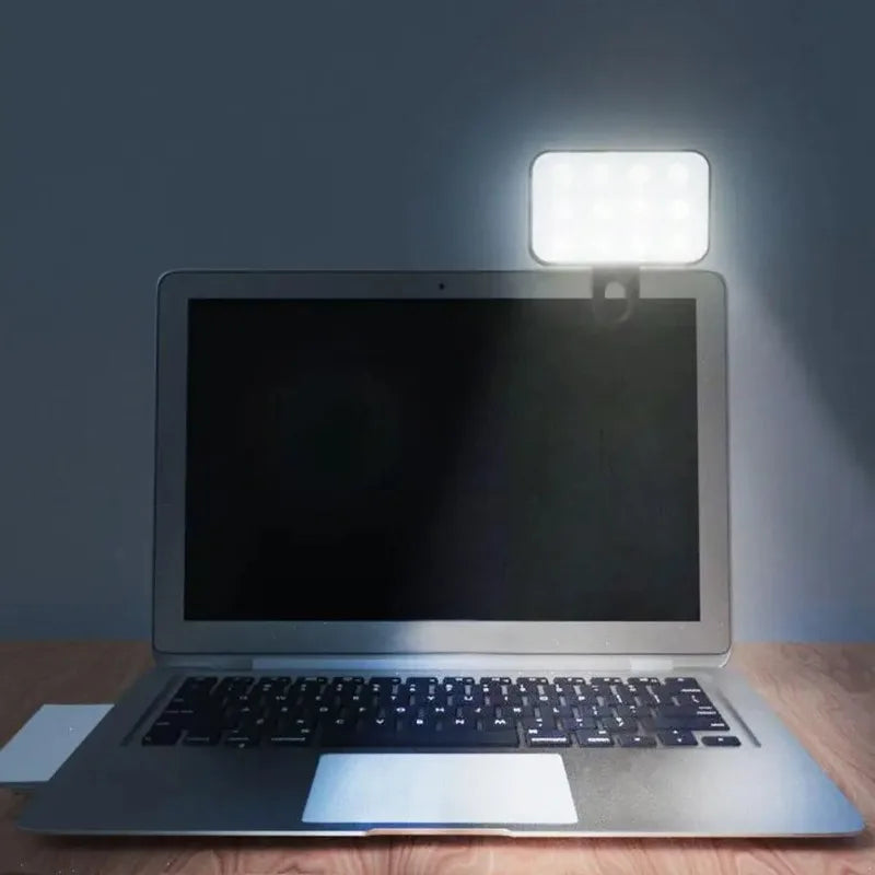 Mini LED Selfie Fill Light Pocket 3 Mode Adjustable Brightness Qme