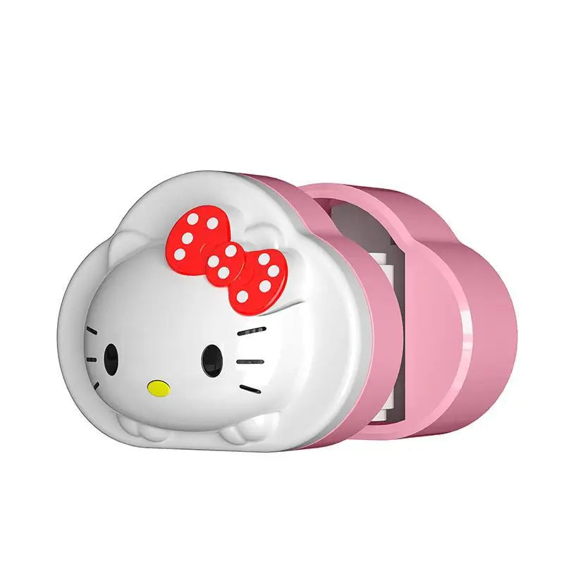 Hello Kitty No-Drill Mop Holder Sturdy, Scratch-Free Mop Holder Broom Holder with Clip and Hook Bathroom Wall-Mounted Holder Qme 1