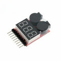5pcs 1-8S Low Voltage Battery Tester Buzzer Alarm 1-8S Lipo/Li-ion/Fe Battery Voltage 2IN1 Tester Original for RC BB Ring Qme 5pcs Power display
