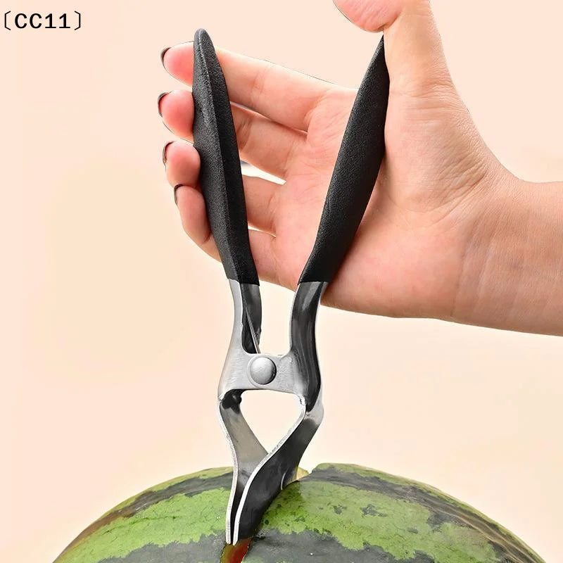 Stainless Steel Watermelon Splitter Anti Slip Handle Home Kitchen Qme