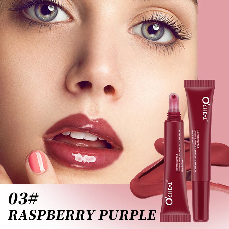 Moisturizing Lip Gloss Vibrant Colors Waterproof Sweat Resistant Non Qme 03 RASPBERRY PURPLE