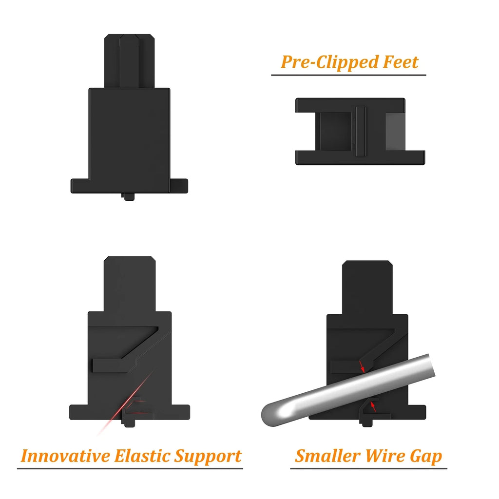 Plate Mount Stabilizer V3, Innovative Pre-clipped Stem for Minimum Wire Wobble 2U 6.25U 7U Plate Keyboard Stabilizers V3 Qme