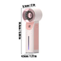 Misting Fan Portable Cooling Rechargeable 30ml Water Tank Battery Powered Mister Fan for Travel Camping Hiking Fishing Summer Qme CN Pink