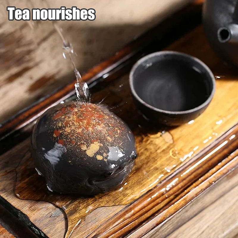 Three-legged Toad Purple Clay Tea Pet Ornaments Handmade Animal Statue Tea Figurine Crafts Sculpture Tea Set Decoration Gifts Qme