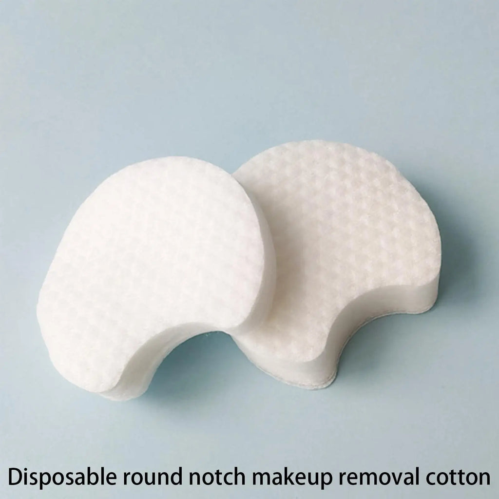 White Rounds Facial Cotton Pads Makeup Remover Natural Soft Wipes Qme