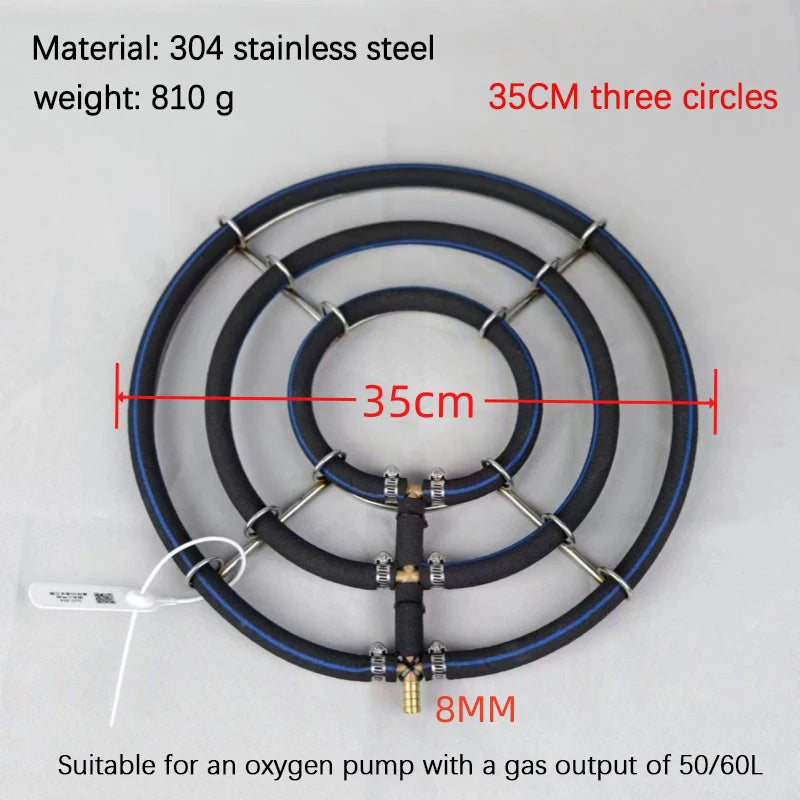 Fish Pond Seafood Oxygen Plate 304 Stainless Steel Koi Oxygenation Qme A6