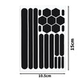 Helmet Warning Reflective Stickers Night Safety Driving Accessories Fluorescent Decorative Sticker Bicycle Moto Car Decal Qme 1set