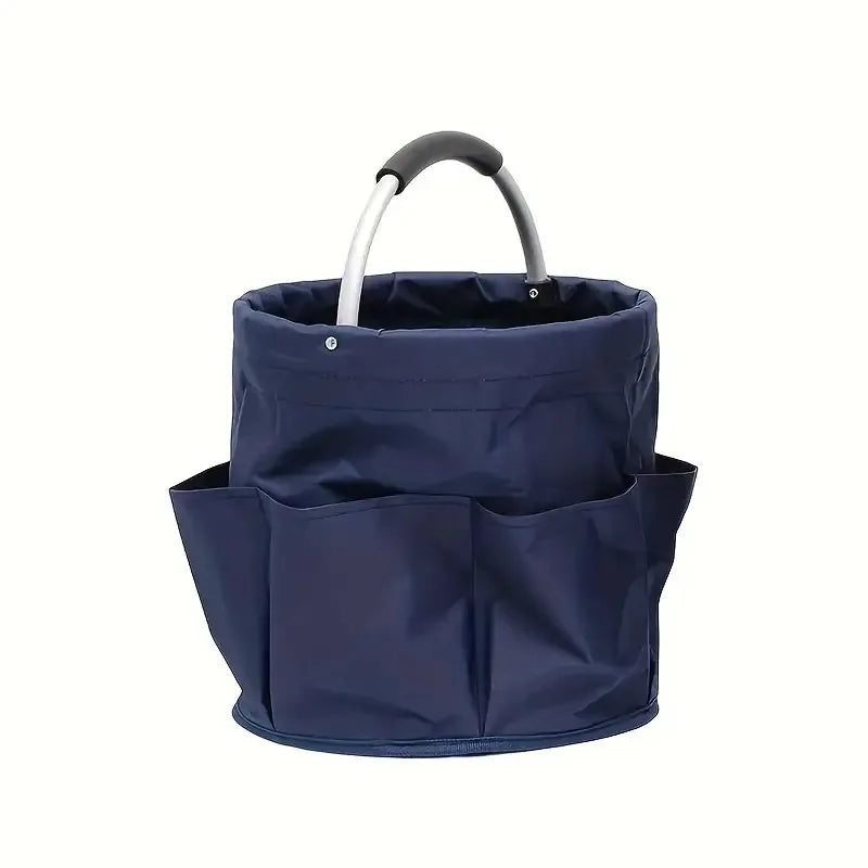 Outdoor Portable Foldable Washing Tool Basket Qme Navy Blue