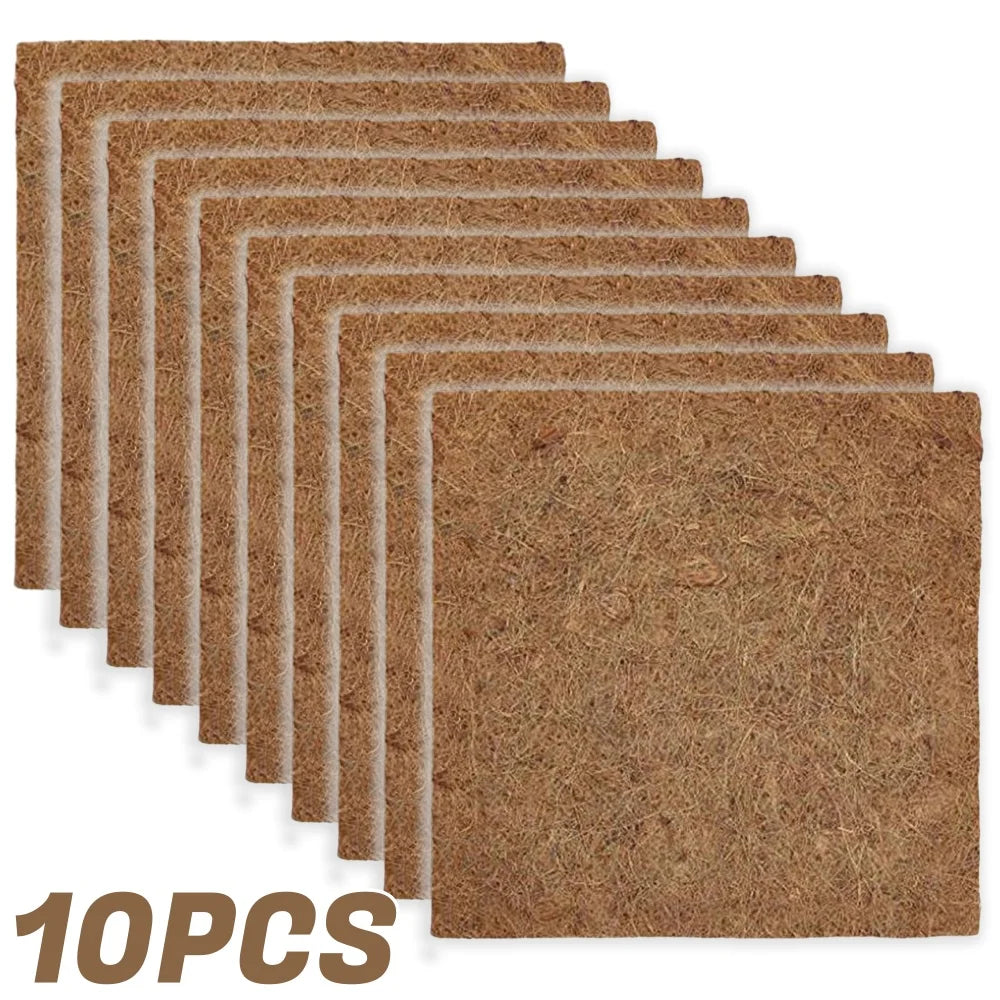 Chicken Nesting Pads Natural Eco-Friendly Coconut Coir & Palm Hens Bedding Mats Reusable Chicken Nesting Mats for Egg Laying Qme 10pcs 30x30cm