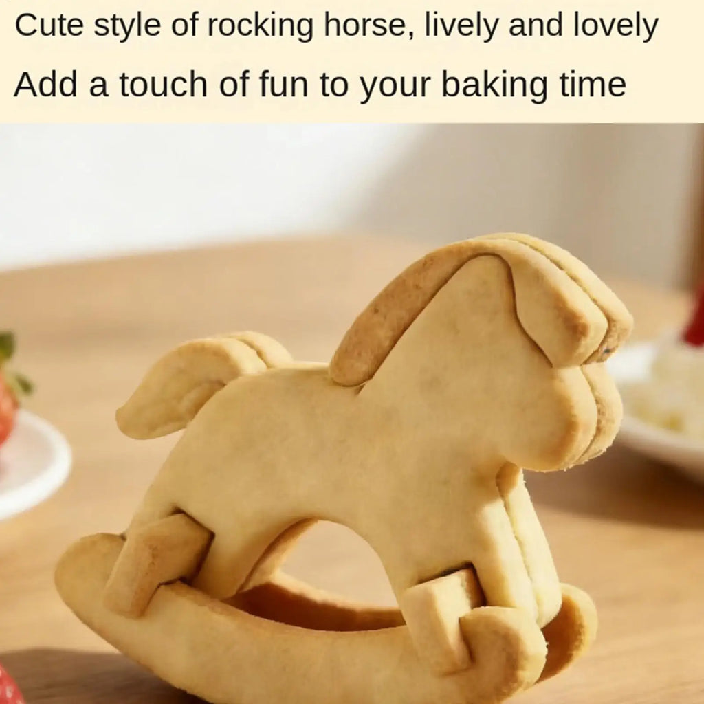 Horse Cookie Cutter Shape Pastry Mold Stainless Steel Apartment Home Qme