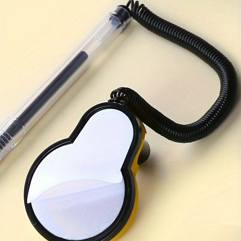 Powerful Desk Pens Fixed Signature Pens Cute Smile Service Counter Black Bullet Head Can Be Pasted Fixed Front Desk Pens Qme