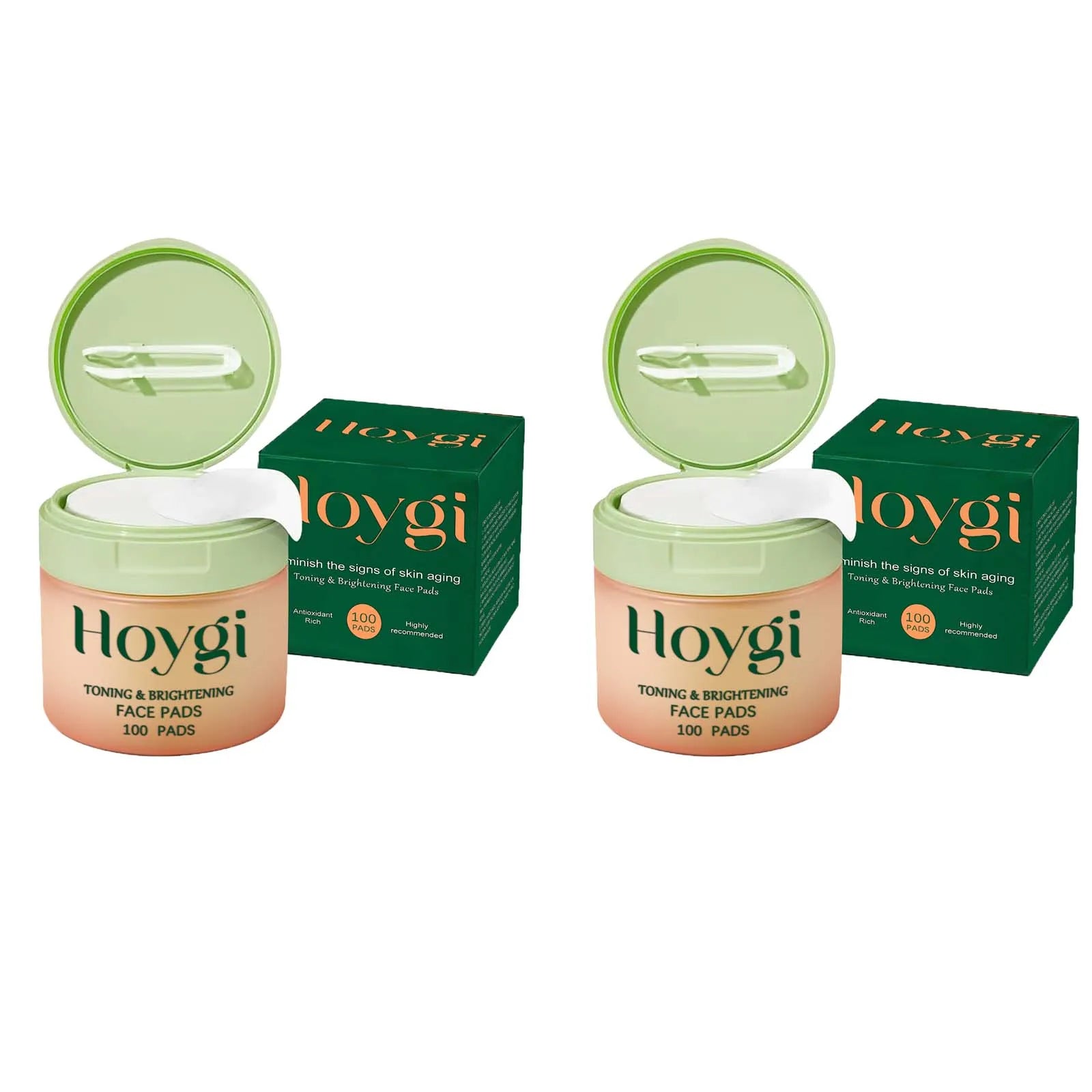 Moisturizing Centella Asiatica Cotton Pads Nourishing Lighten Fine Lines Anti Acne Smooth Even Skin Tone Repair Damaged Skin Car Qme 2 x 100pcs Boxed