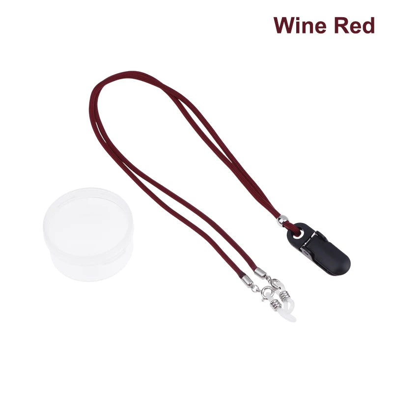 Hearing Aid Anti-lost Lanyard Safety Behind Ear Aids Accessory Qme Wine red