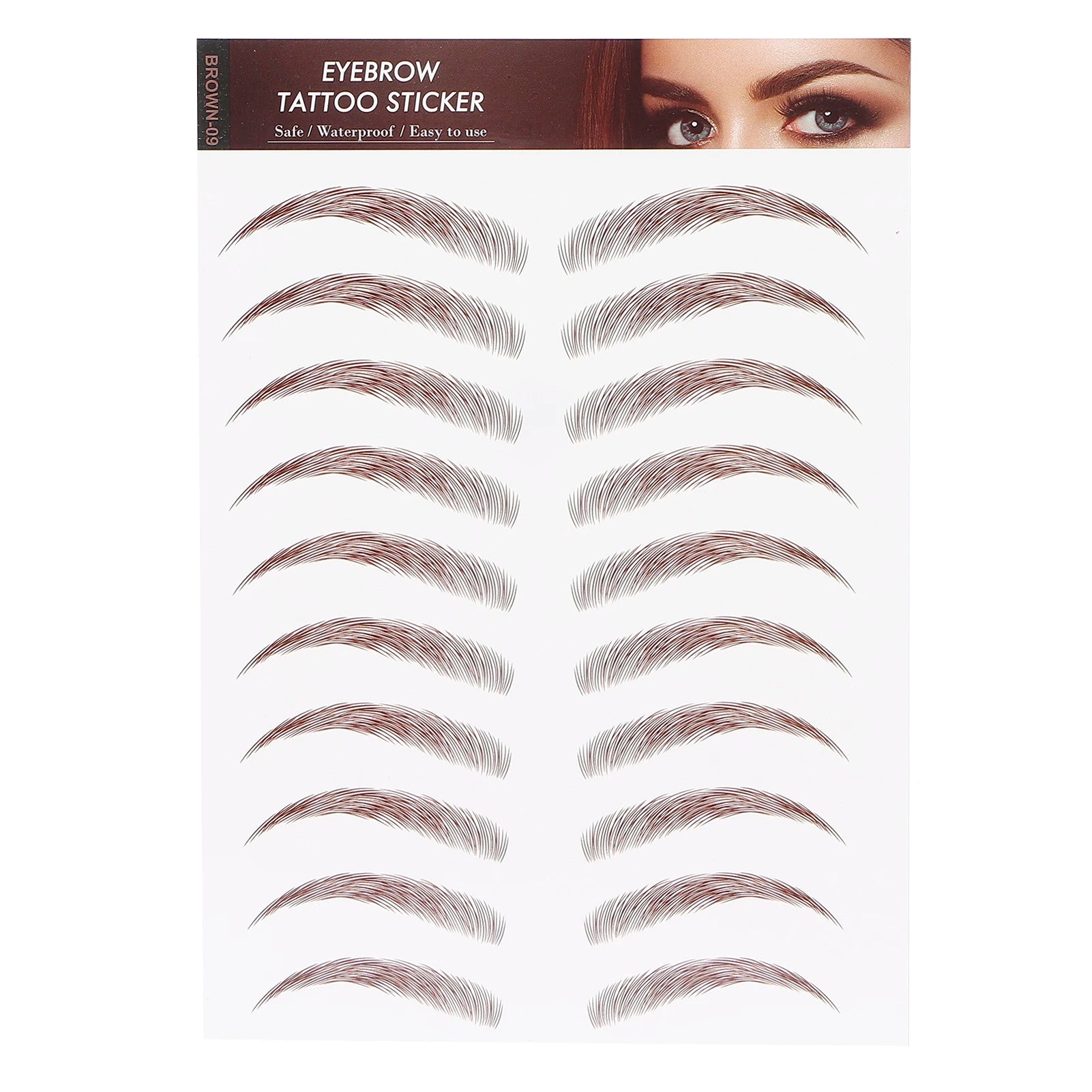 Professional Waterproof Eyebrow Tattoo Sticker Eyebrow Transfer Sticker for Women Lasting Eyebrow Tattoo Sticker Eyebrow Sticker Qme I