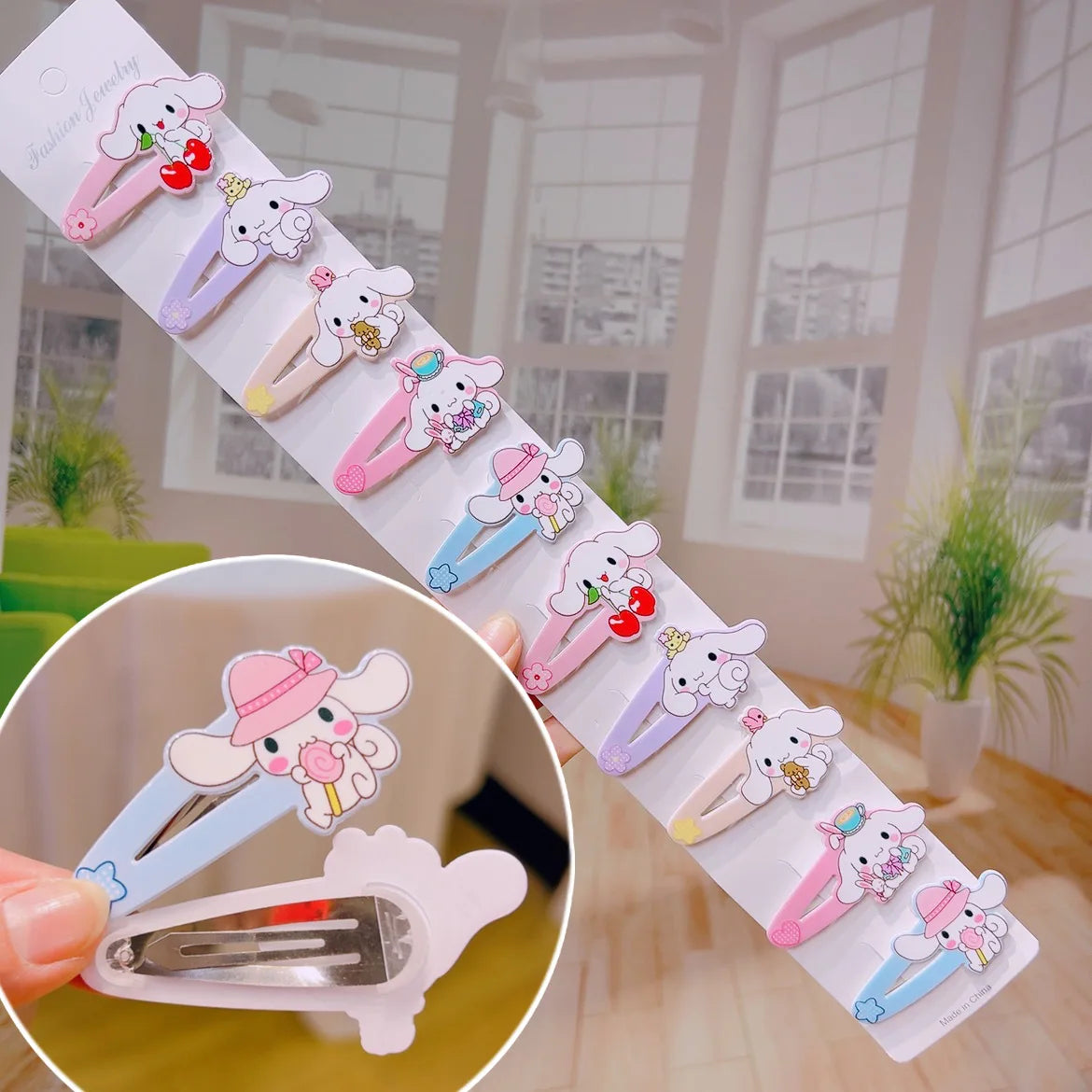 Hello Kitty Kuromi Cartoon BB Clips Hair Clips Student Hair Clips Snap Clips Bang Clips Qme 1