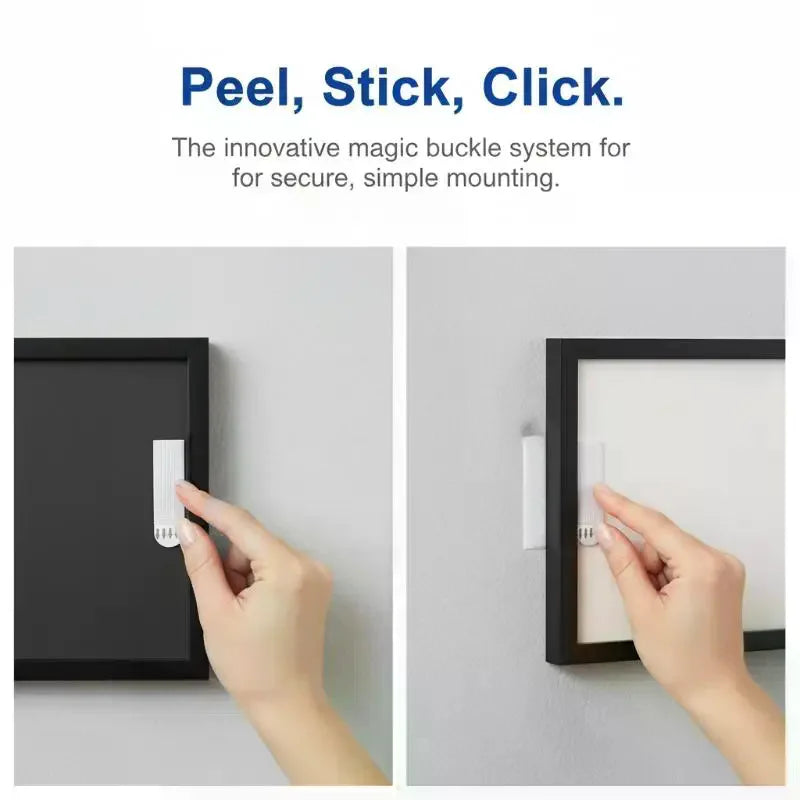 4/12pcs Tape Double Sided Strips Adhesive Hanging Mounting Picture Wall Stickers Sticky Removable Duty Heavy Pads Sticker Poster Qme