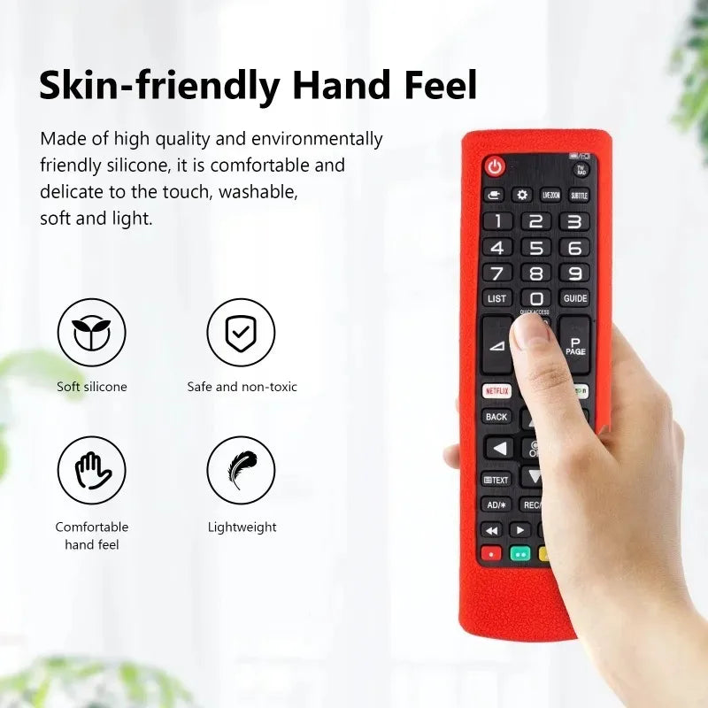 Silicone Case Protective Cover Fit for LG AKB75675311 AKB75095308 AKB76037605 AKB Series Smart TV Remote Control Dustproof Cover Qme