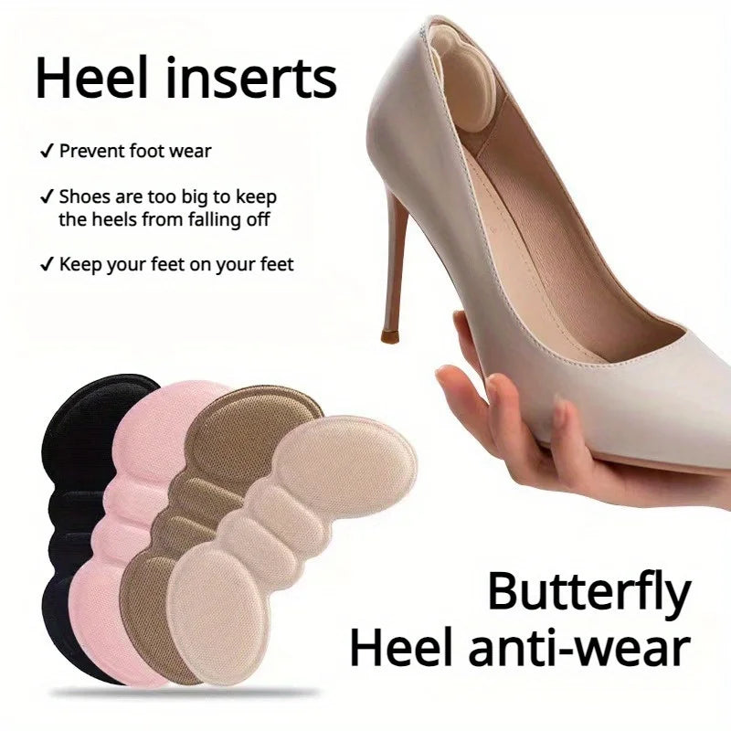 Heel Pads for Shoes that are Too Big, Heel Cushions for Pain Relief & Tighter Fit, Filler Improved Shoe Fit and Comfort Qme