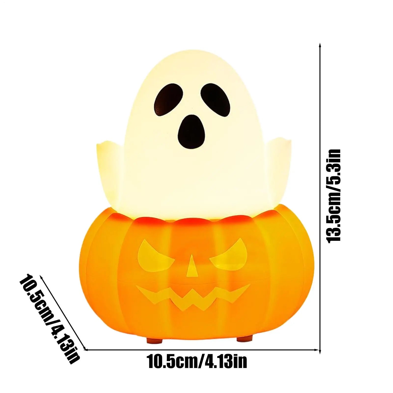 Halloween Lights Indoor Silicone Pumpkin Night Light Cute Led Qme