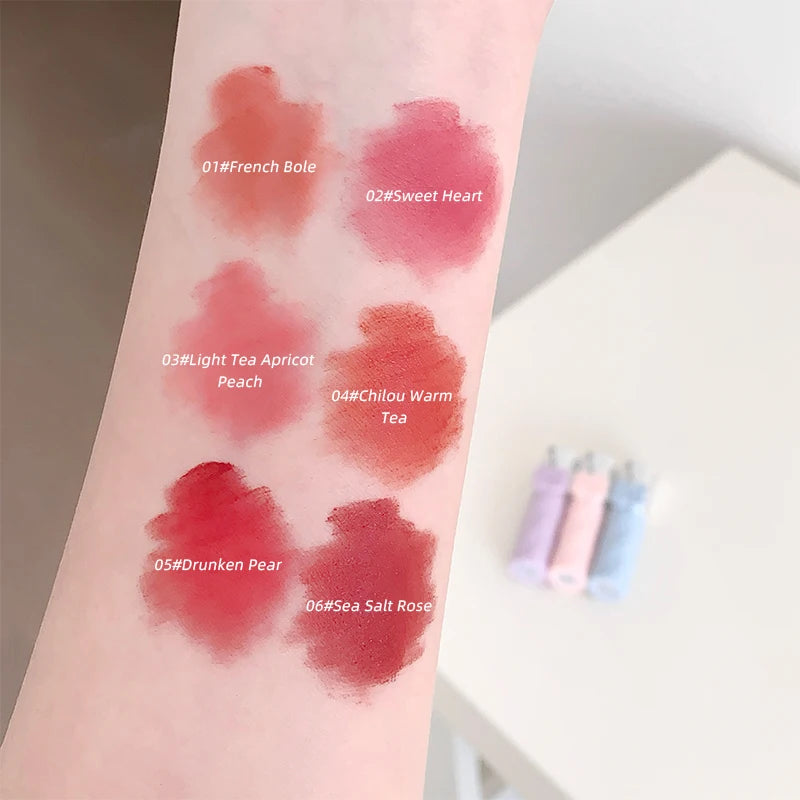 Gege Bear Air Matte Lip Mud Glaze Three Box Qme