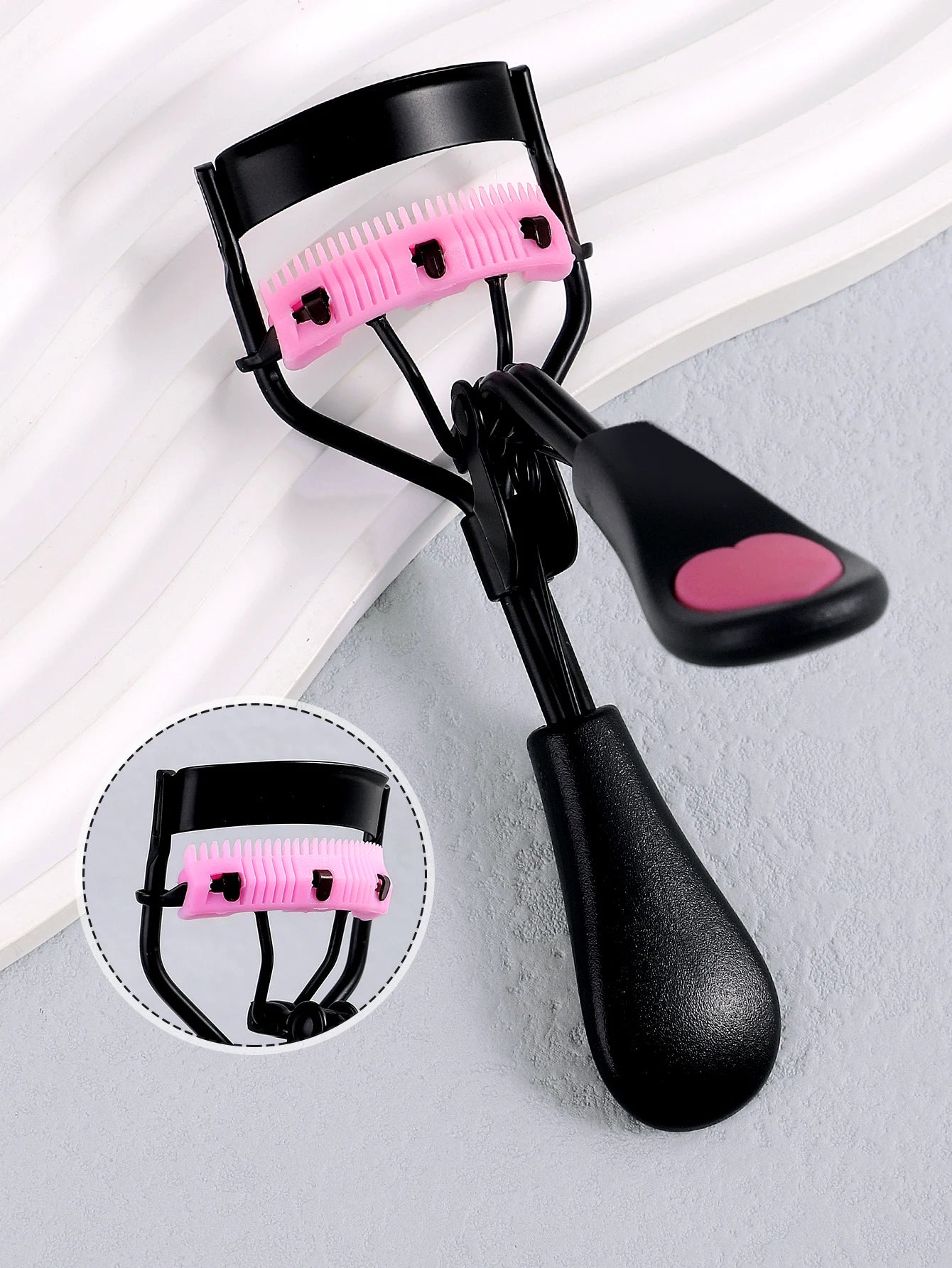 1 Stainless Steel Eyelash Curler Comb Lasting Shaping Big Eyes No Qme