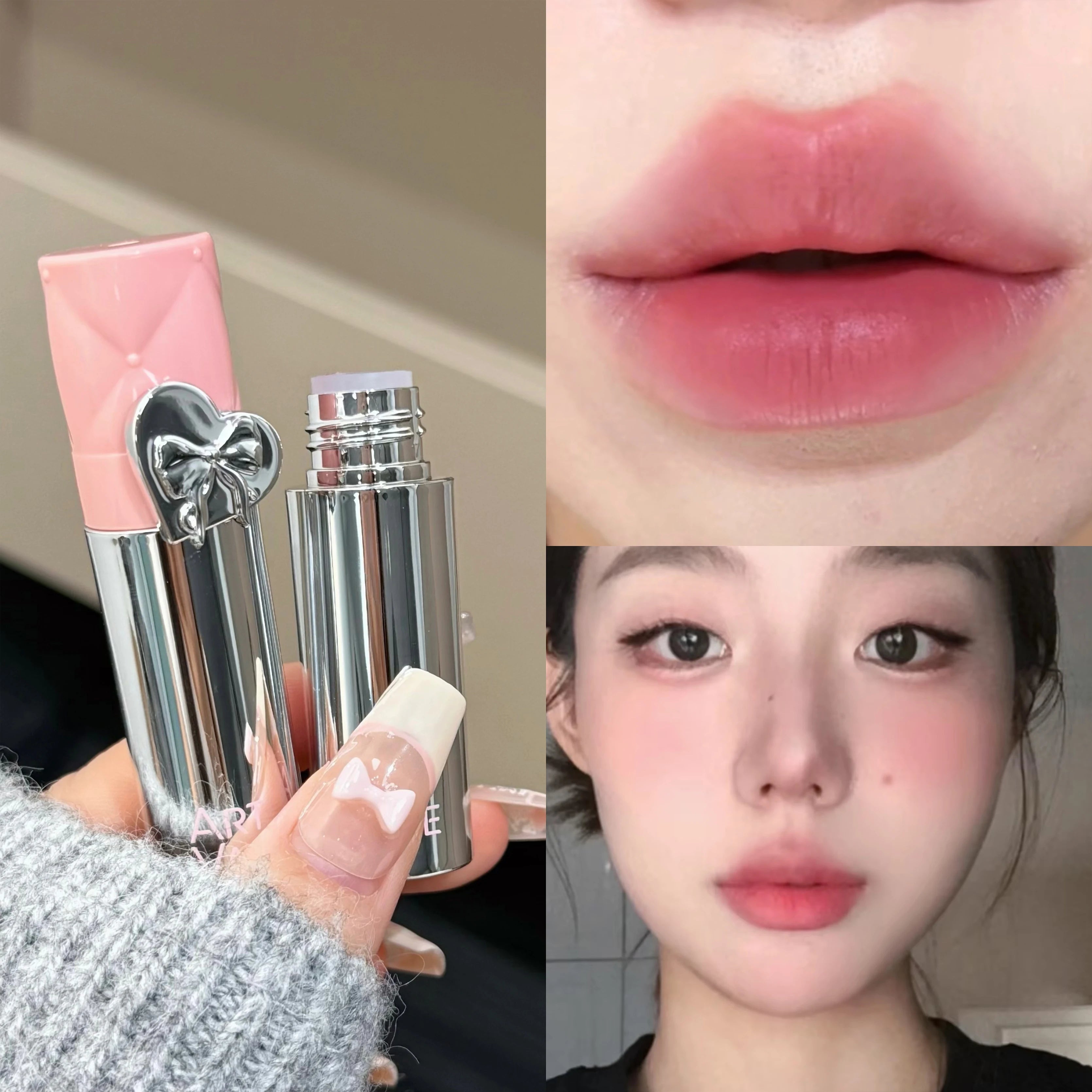 Red Tone Lip Glaze Matte Velvet Lipstick ART VALUE Long-lasting Qme