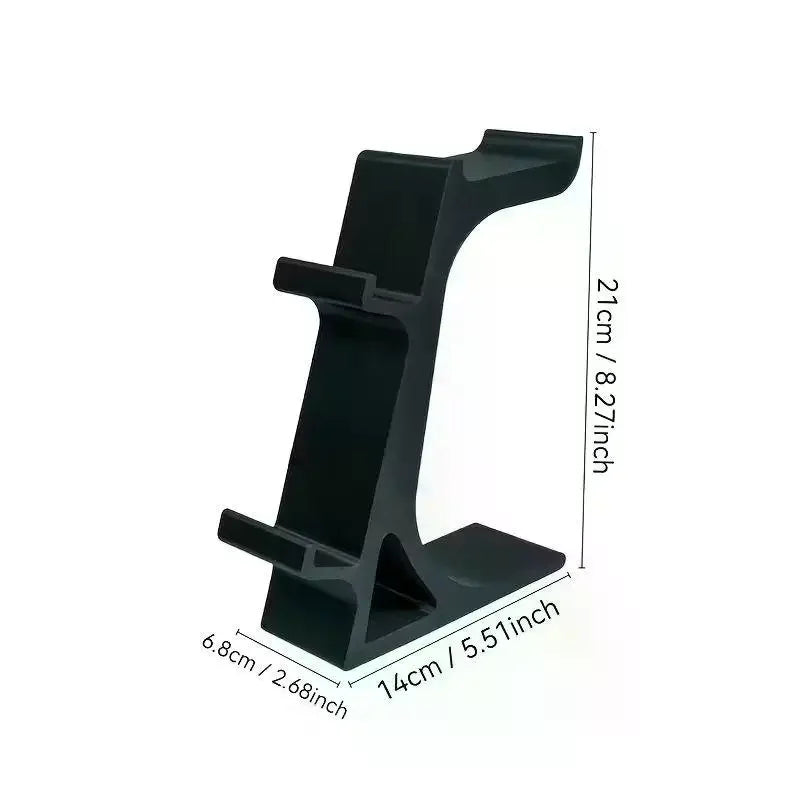 3-in-1 Controller Stand Desk Headset Holder Organizer Compact Storage Qme