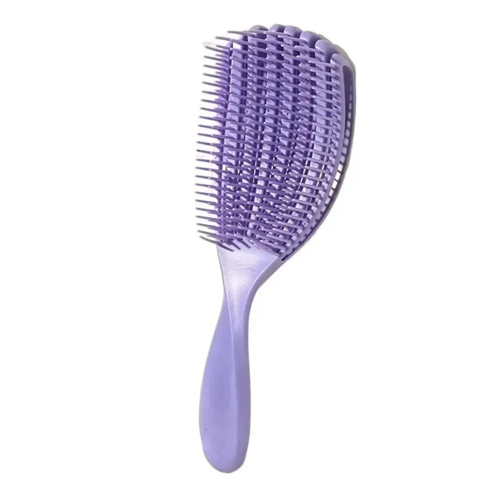 Hair Brush Octopus Hairbrush Pink Massage Detangler Brush For Curly Hair Thick Hair Care Hairbrush Styling Tools Qme purple-L