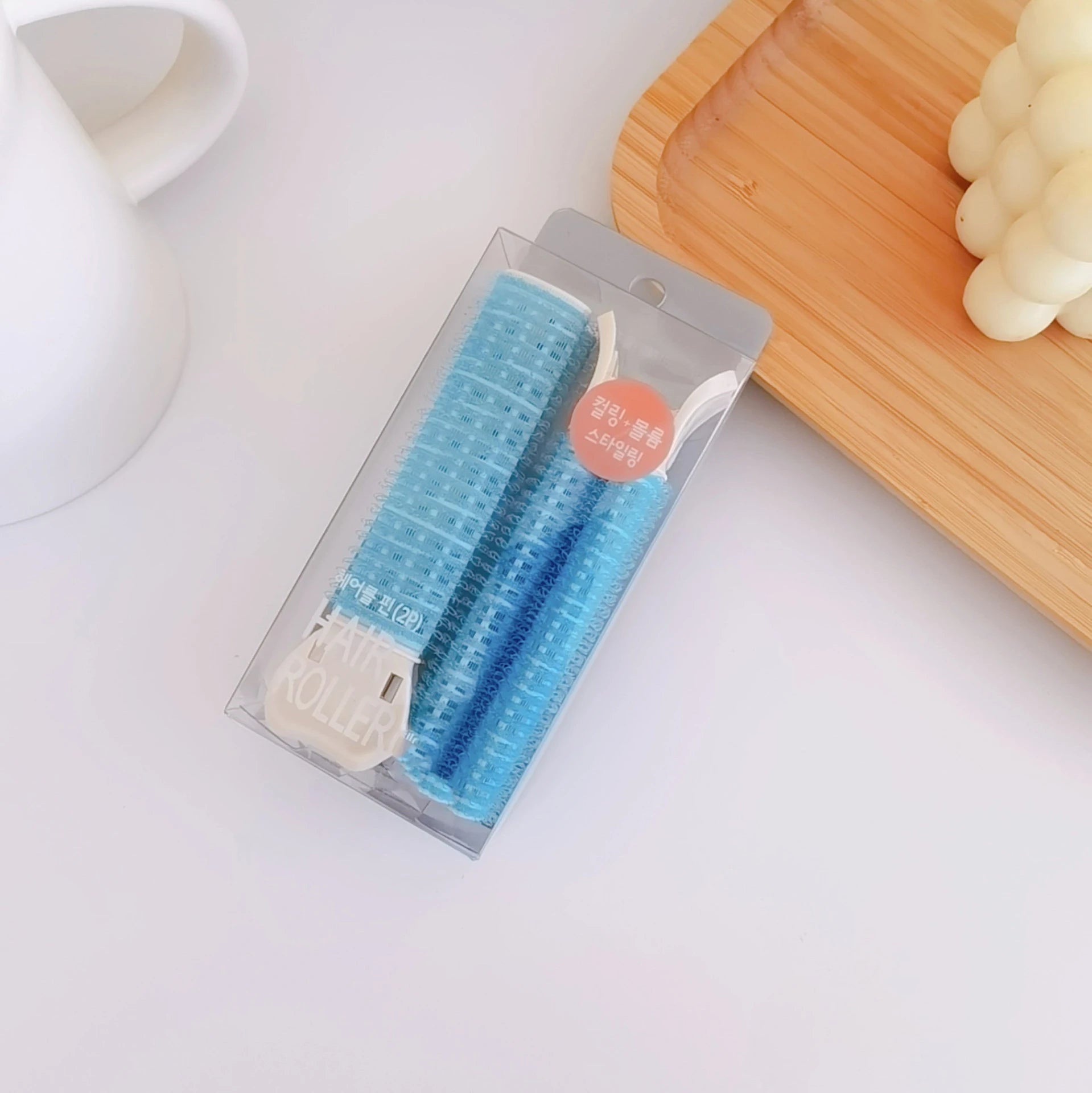 2pcs Hair Root Fluffy Clip Air Bangs Curler Self-adhesive Curling Hair Lazy Curling Tube Hair Styling Tool Hair Curler Hair Pins Qme Blue 2pcs