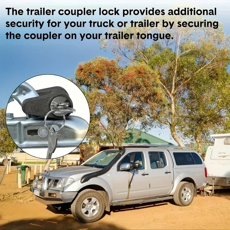 Trailer Hitch Lock, it features a secure locking function and is suitable for farm and urban agricultural equipment Qme