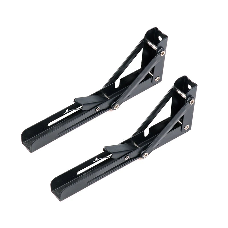 Innovative 1 Cold Rolled Steel Triangle Folding Shelf Bracket Qme 8inch 2PCS