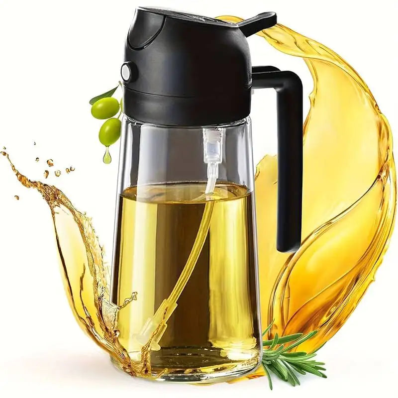470ml Kitchen Oil Spray Bottle BBQ Cooking Olive Oil Dispenser Camping Baking Empty Vinegar Soy Sauce Sprayer Containers Qme