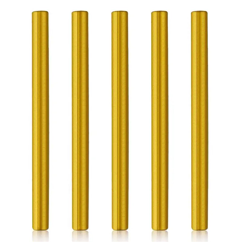 5Pcs DIY Sticks For Melting Glue Gun Sealing Wax Sticks Wedding Party Invitation Sealing Wax For Fashion Gift Party Sealing Wax Qme Gold