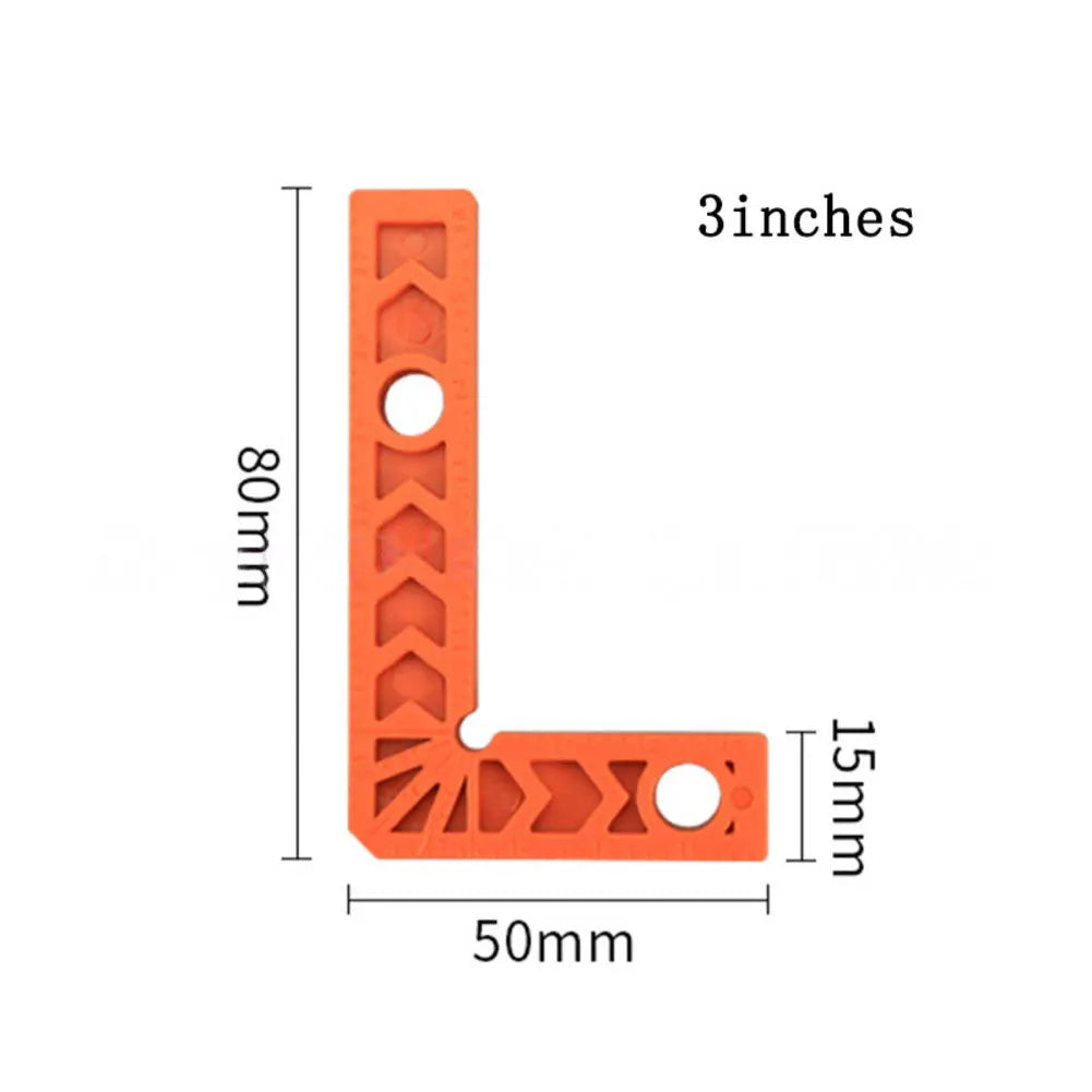 90 Degree Positioning Squares Right Angle Aluminum Alloy Woodworking Qme