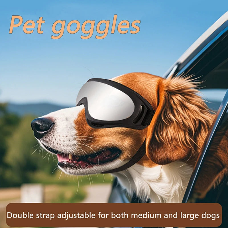 Dog Goggles Medium Large Breed Sunglasses Adjustable Straps UV Qme