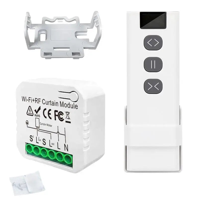 Wifi RF Smart Curtain Switch Module Remote Timer Control Scene Linkage Qme