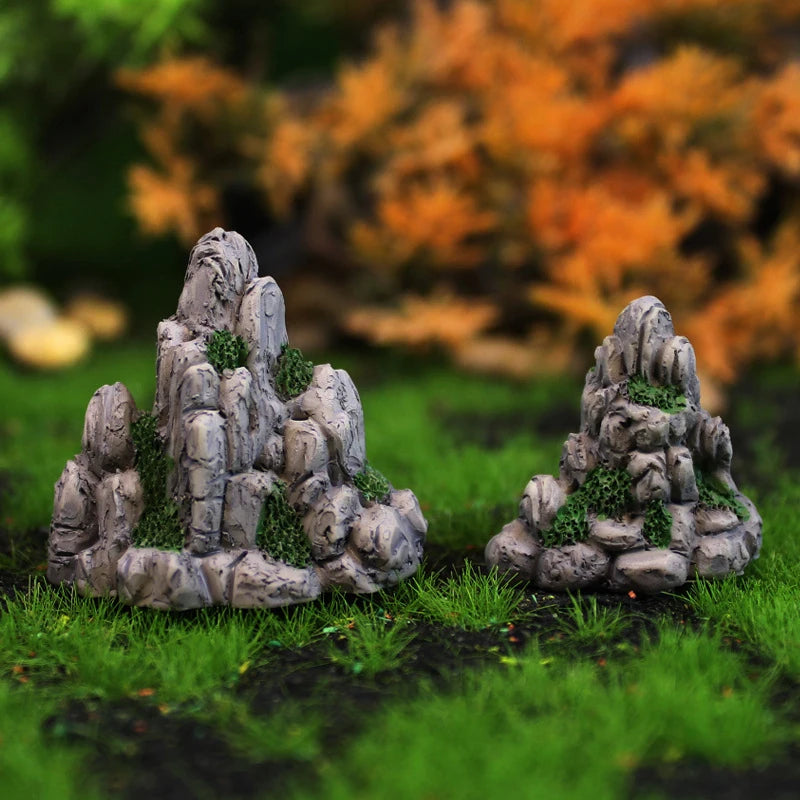 Fairy Garden Accessories Home Decoration Aquarium Rock Mini Mountain Qme