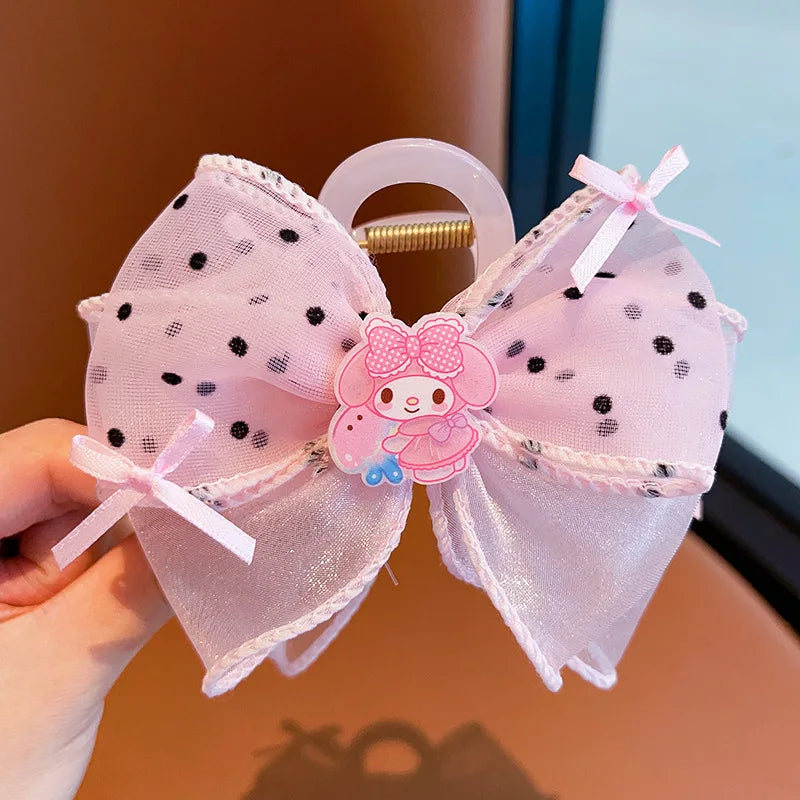 New Hello Kitty Cute Hair Clips Elegant and Stylish Updo Clips Sweet and Cute Cartoon Hair Accessories Qme 19