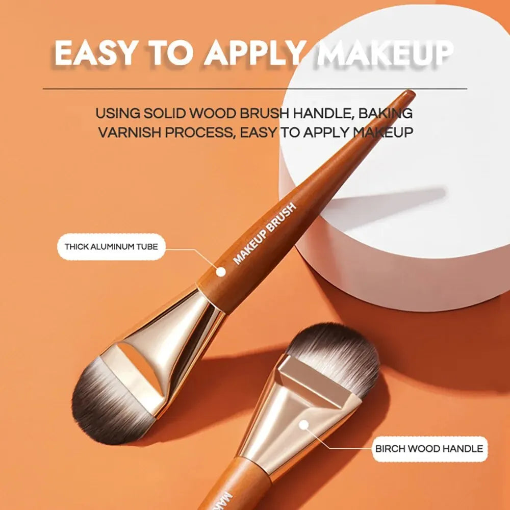 Flat Head Makeup Brush GECOMO Foundation Quickly Apply Qme