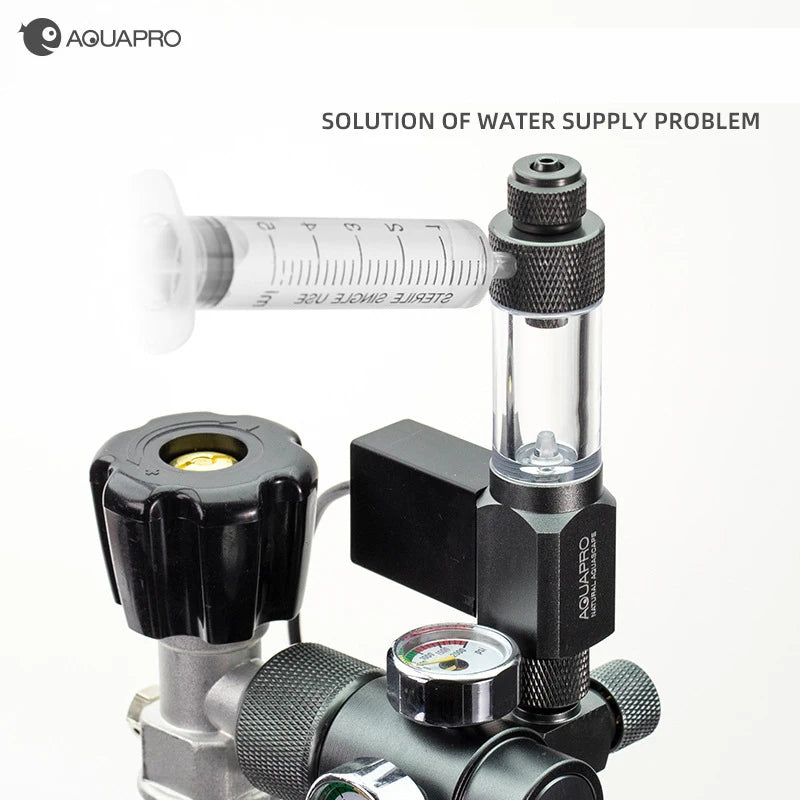 Aquarium Co2 Regulator Mini System Carbon Dioxide Reducer Solenoid Valve Cylinder Accessories Fishing Tank Akvarium Kit Bubble Qme