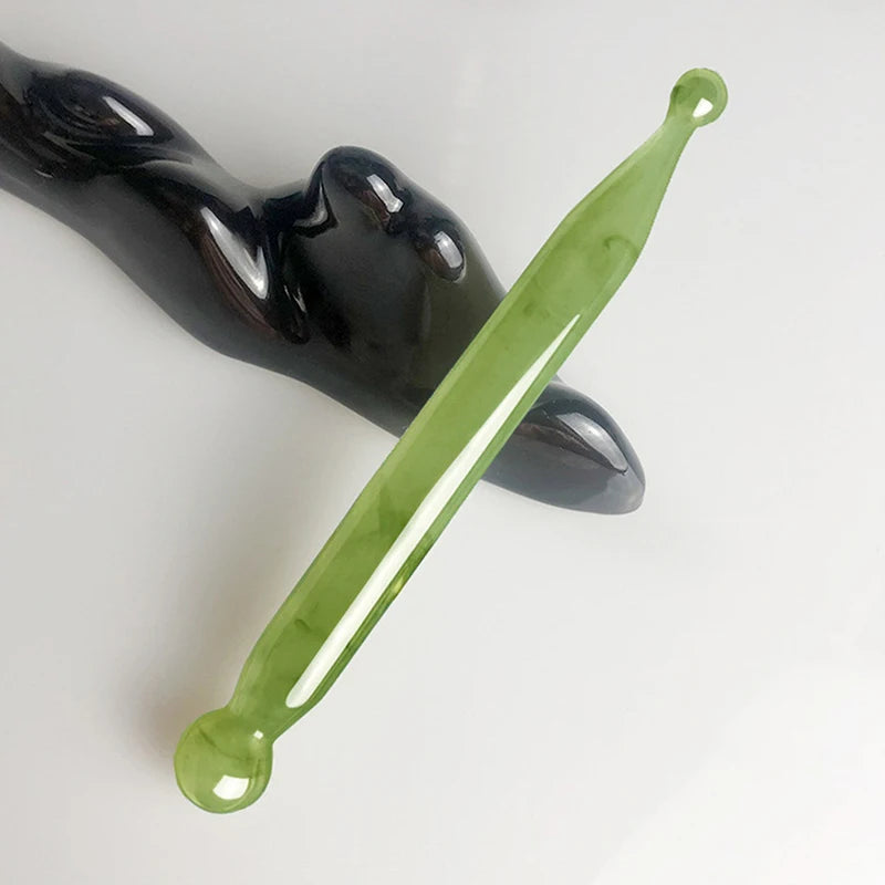 Facial Massage Acupuncture Point Pen Chinese Medicine Gua Sha Beauty Qme Green