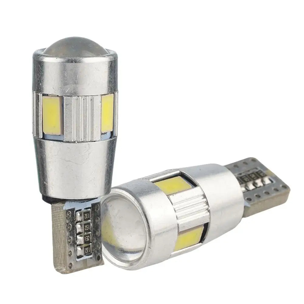 T10 LED Bulbs CAN-bus Light Bulb Headlight Mini Design Car Interior Qme 2pcs